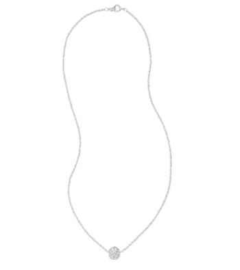 BT-Jeweled Clear Fireball Necklace
