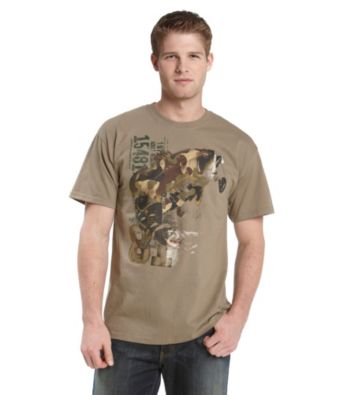 Ruff Hewn Men's Prairie Dust Camo Bass Graphic Tee