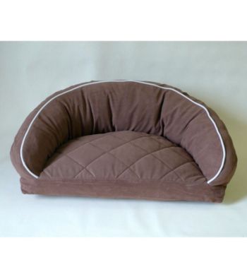 Carolina Pet Company Microfiber Semi-Circle Lounge Pet Bed