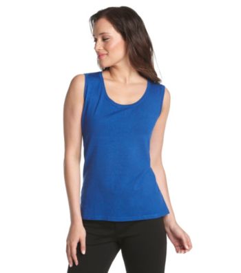 Laura Ashley® Petites' Scoopneck Shell Top