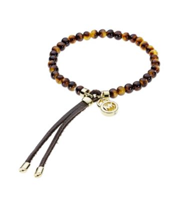 Michael Kors® Tortoise Acetate Beaded Stretch Bracelet