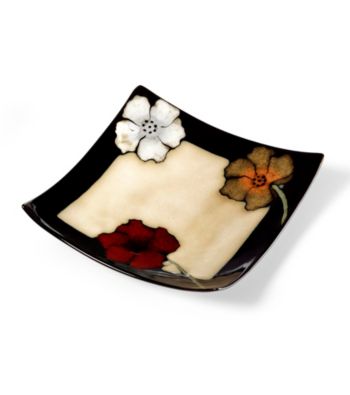 Pfaltzgraff® Everyday Painted Poppies Square Plate