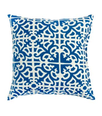 Greendale Home Fashions Set of 2 Indigo Print Outdoor Accent Pillows