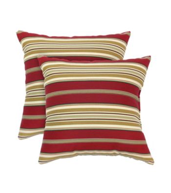 Greendale Home Fashions Set of 2 Roma Stripe Accent Pillows