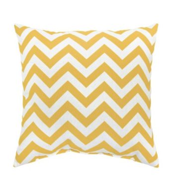 Greendale Home Fashions Set of 2 Yellow Zig Zag Print Accent Pillows