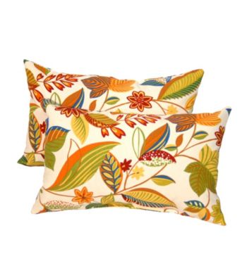 Greendale Home Fashions Set of 2 Esporot Rectangle Outdoor Accent Pillows