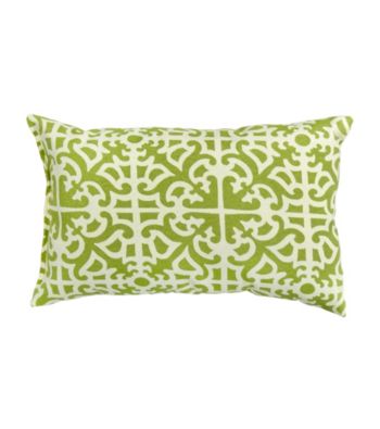 Greendale Home Fashions Set of 2 Grass Print Rectangular Outdoor Accent Pillows