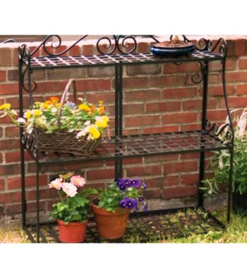 Forged Metal 3-Tier Plant Stand