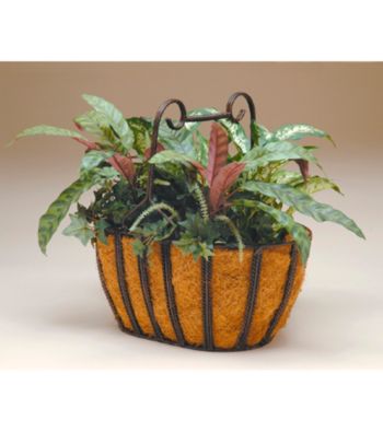 Metal Oval Twist Basket with Coco Liner