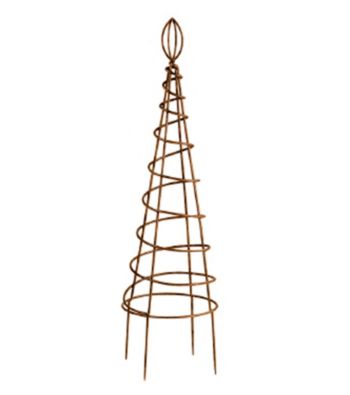 Small Metal Spiral Topiary Planter