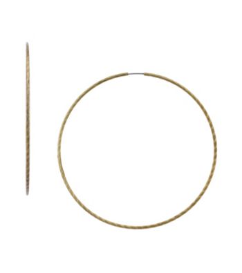 Jessica Simpson Goldtone Endless Hoop Earrings