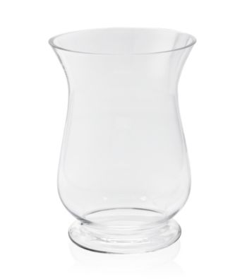 LivingQuarters Clear Glass Hurricane Vase