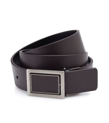 Calvin Klein Men's Reversible Brown Leather Belt
