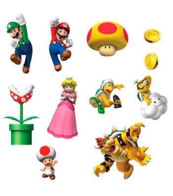 UPC 847356000106 product image for Super Mario Bros. Removable Wall Decorations Kid's | upcitemdb.com