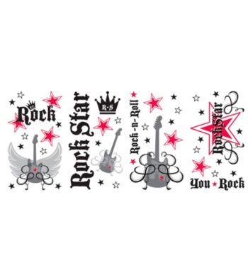Rock Star Removable Wall Decorations