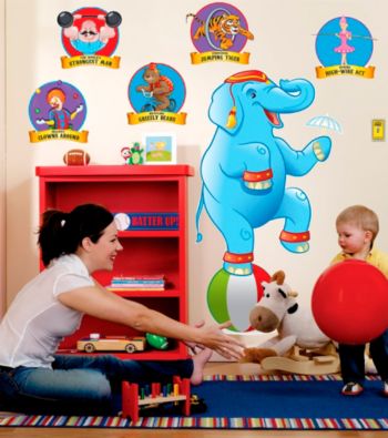 Three-Ring Circus Giant Wall Decals