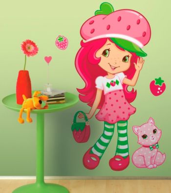 Strawberry Shortcake® Peel & Stick Scratch & Sniff Giant Wall Decal