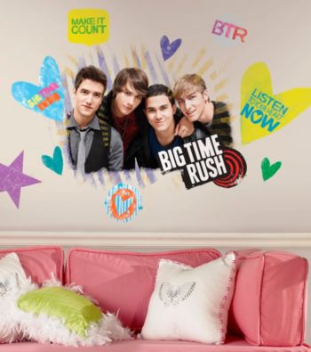 Big Time Rush Peel and Stick Giant Wall Decals