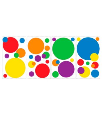 Primary Dots Peel and Stick Wall Decals