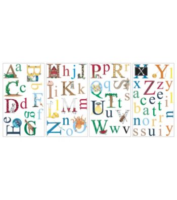 Alphabet Peel and Stick Wall Decals