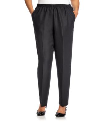 Alfred Dunner® Plus Size Classic Elastic-Waist Pants