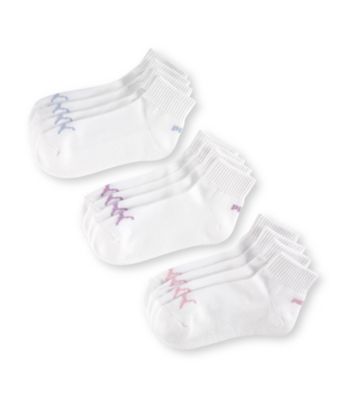 PUMA® 6-pk. Quarter Top Socks - White