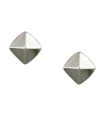 Vince Camuto™ Silvertone Pyramid Stud Earrings
