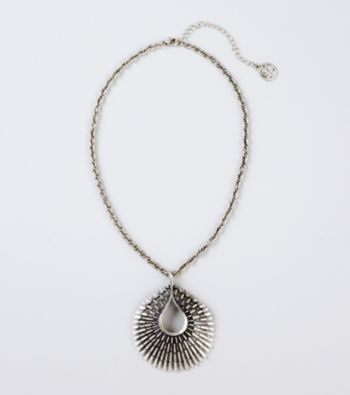 Erica Lyons® Silvertone Pendant Necklace