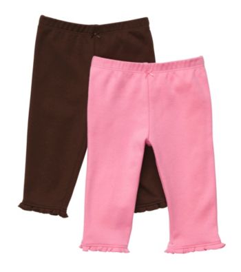 Carter's® Baby Girls' Pink/Brown 2-pk. Knit Pants