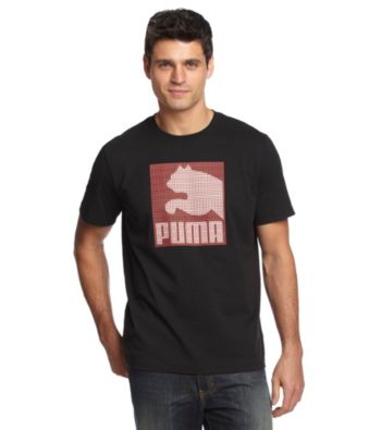 PUMA® Men's Black Cat Graphic Tee