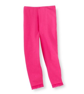 Little Miss Attitude Girls' 2T-6X Lace Trim Leggings