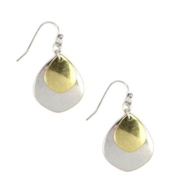 Nine West Vintage America Collection® Two Tone Teardrop Earrings
