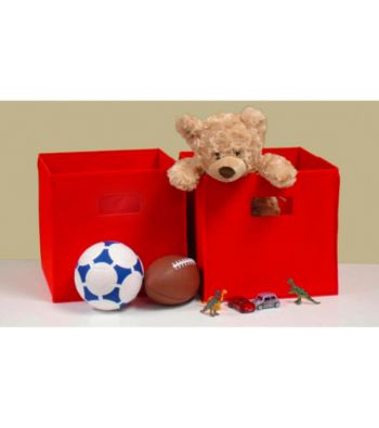 RiverRidge Kids Red 2-pc. Folding Storage Bin Set