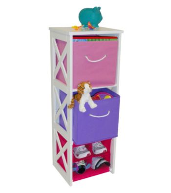 RiverRidge Kids Pastel Colors X-Frame Kids Storage Cabinet