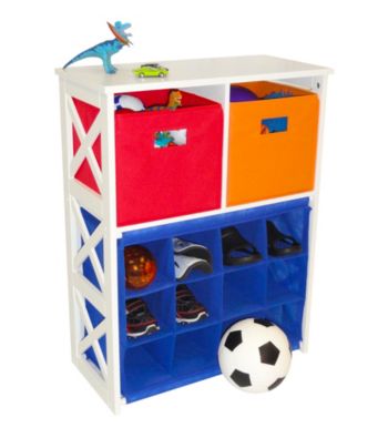 RiverRidge Kids Primary Colors X-Frame Kids Storage with 12 Slots