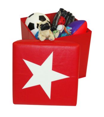 RiverRidge Kids Red Kids Storage Ottoman