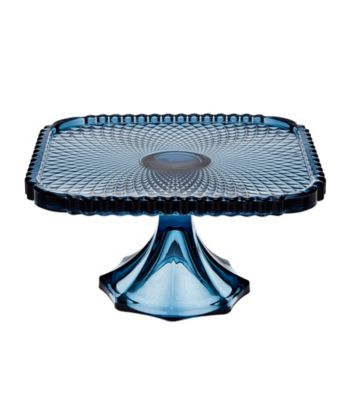 Godinger® Belmont Blue Square Cake Plate