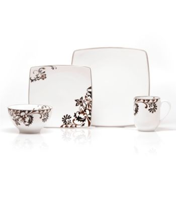 Gourmet Basics by Mikasa® Chocolate Swirl 16-pc. Dinnerware Set