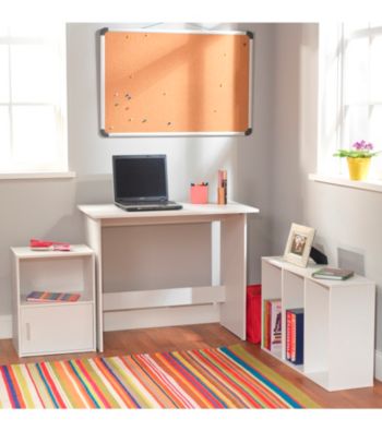 TMS 3-pc. White Soho DeskSet