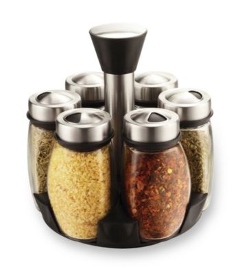 PURELIFE™ by Ragalta® 7-pc. Glass and Stainless Steel Spice Rack
