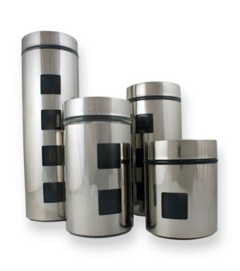 PURELIFE™ by Ragalta® 4-pc. Stainless Steel Canister Set