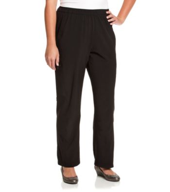Laura Ashley® Plus Size Jet Black Weekend Long Pant
