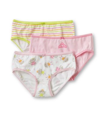 Carter's® Girls' 2-5 Pink/Green/Whtie 3-pk. Monkey Panties
