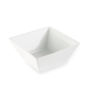 LivingQuarters Whiteware Large Square Serving Bowl