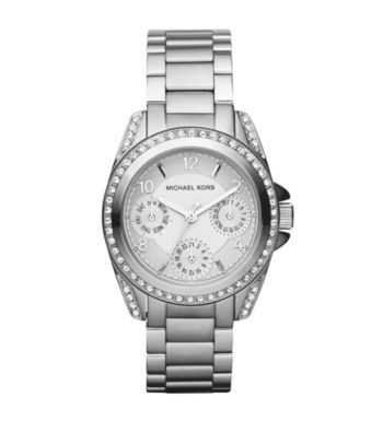 Michael Kors® Women's Stainless Steel Shiny Silvertone
