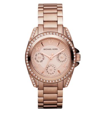 Michael Kors® Stainless Steel Shiny Rose Goldtone Finish