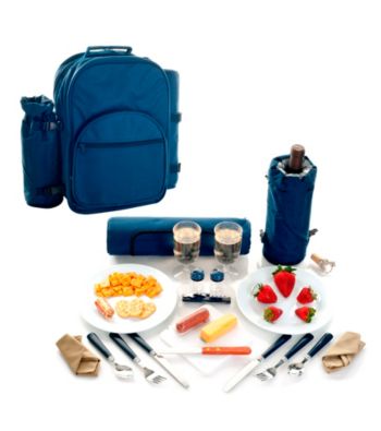 Trademark Global Toppers™ Casanova Cooler/Picnic Set with Blanket