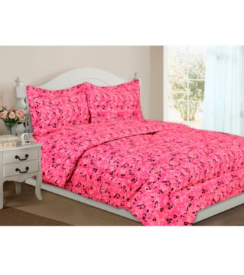 Leopard Pink Comforter Set by Rampage®