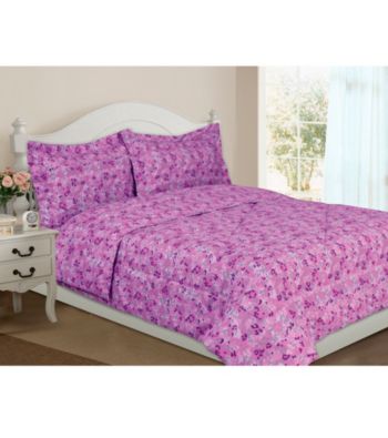 Leopard Plum Comforter Set by Rampage®