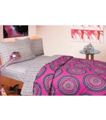 Medallion Pinkberry Comforter Set by Rampage®